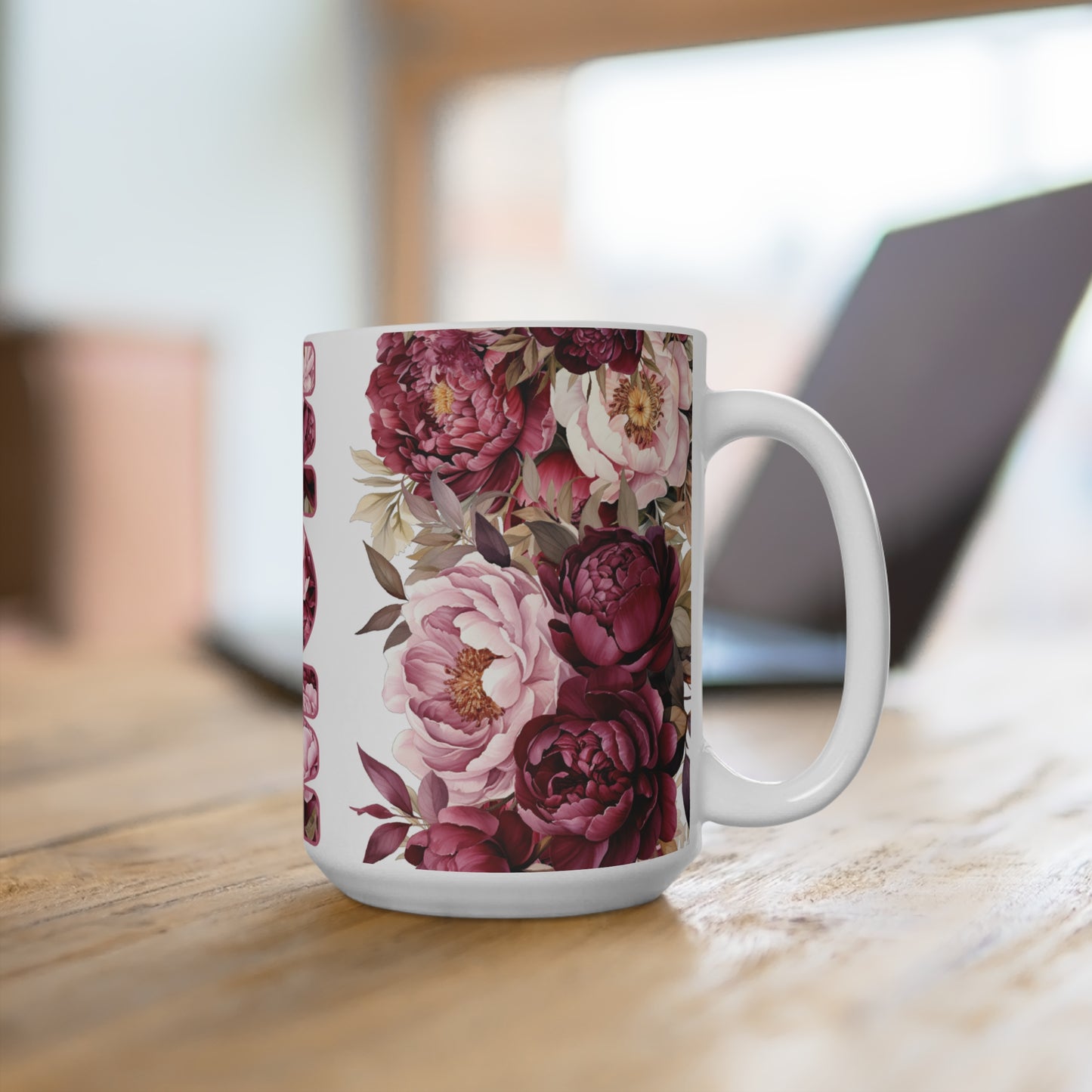 Mom Peonies Mug 15oz