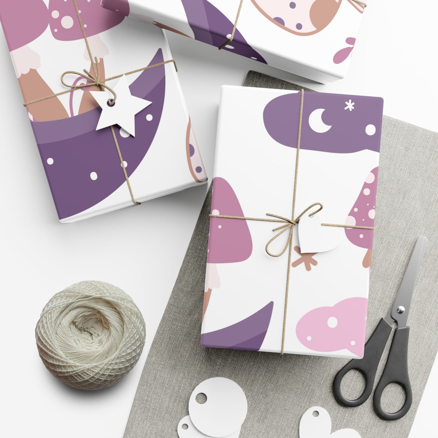 Mushroom Garden Gift Wrap Papers