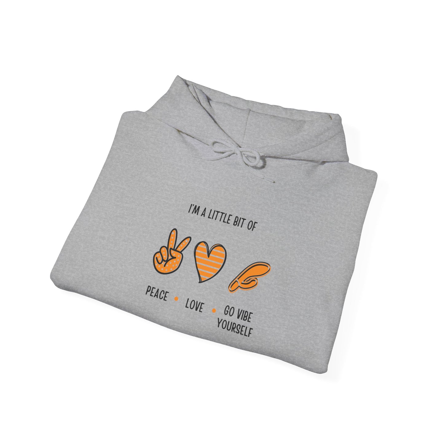 Peace, Love, Go Vibe Yourself Unisex Heavy Blend™ Hooded Sweatshirt