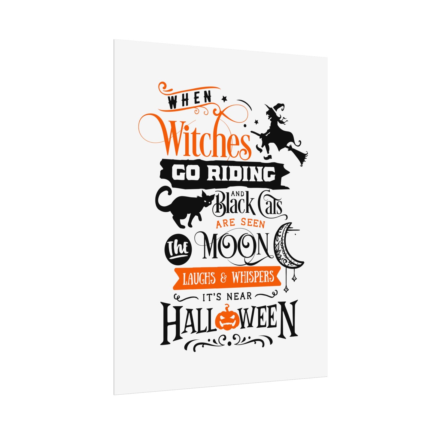 When Witches Rolled Poster | Mystical Wall Art Decor