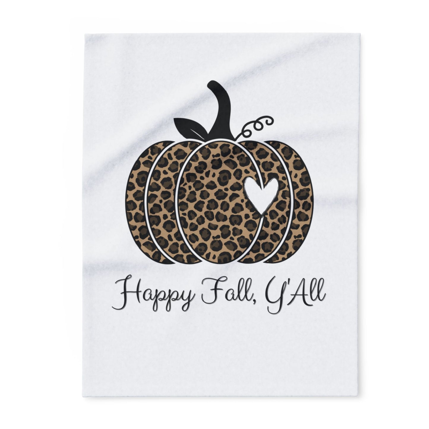 Happy Fall Y'all Arctic Fleece Blanket | Cozy Autumn-Themed Throw Blanket