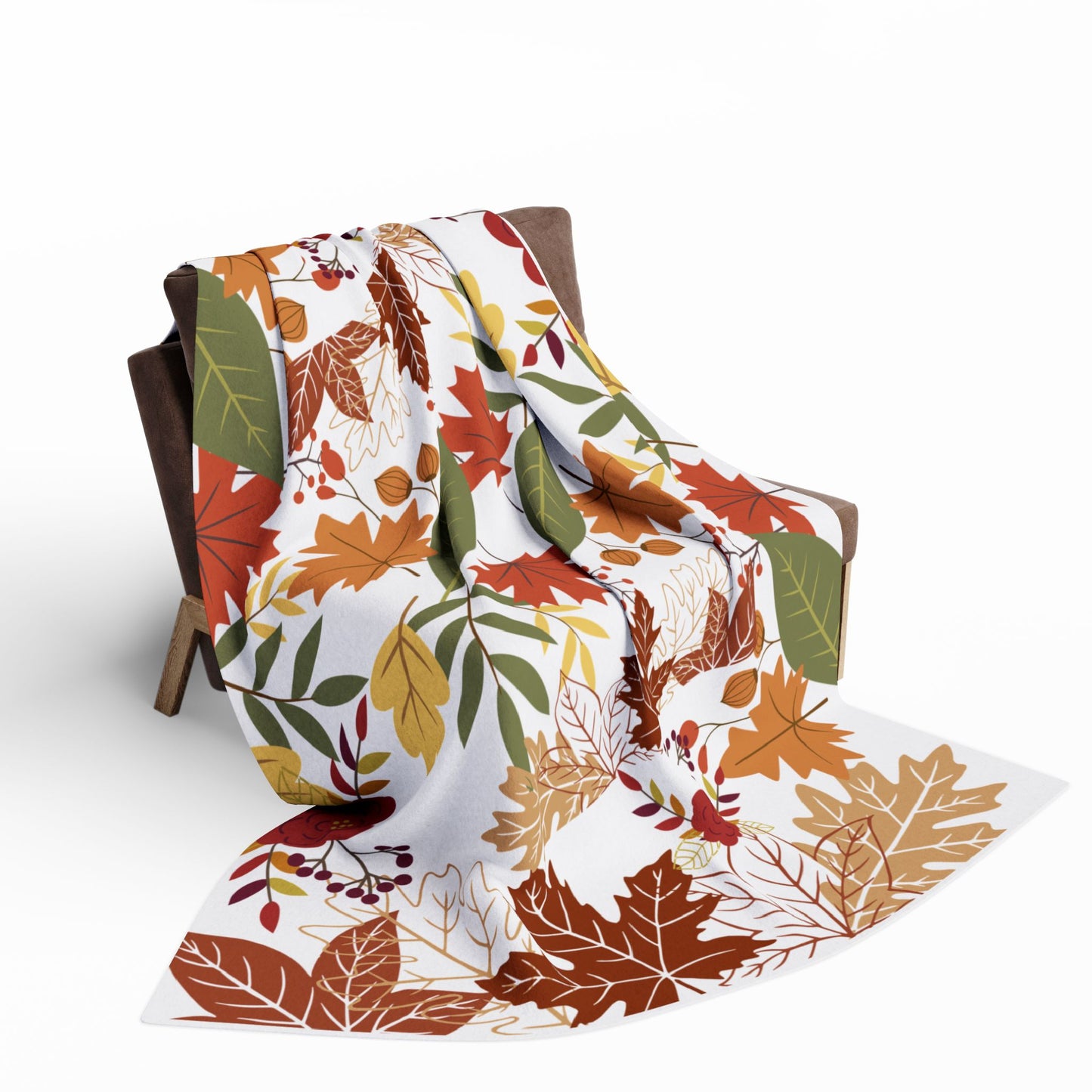 Fall Design Arctic Fleece Blanket | Cozy Autumn-Themed Throw