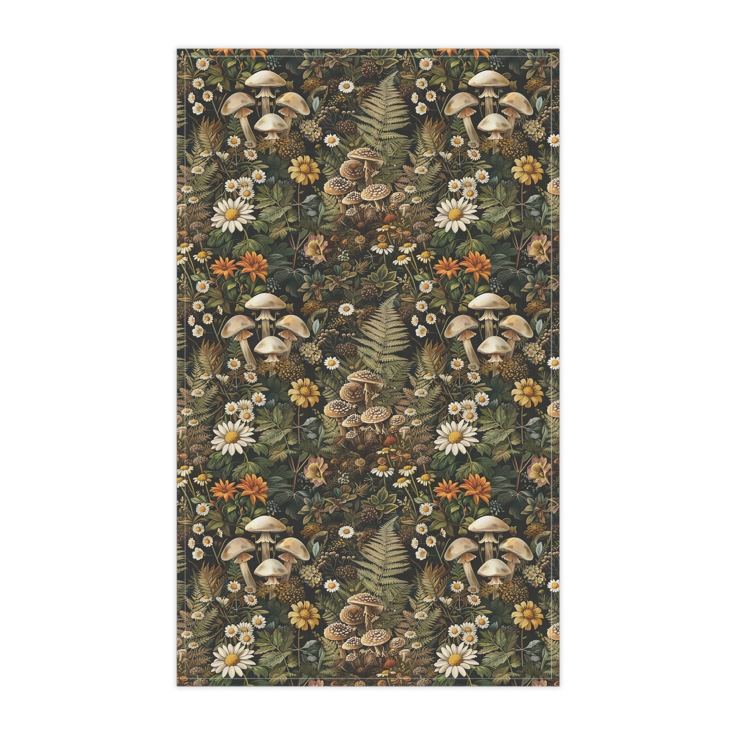 Woodland Flora Red Kitchen Towel