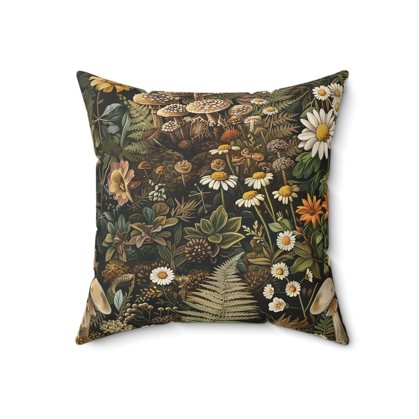 Woodland Flora Spun Polyester Square Pillow