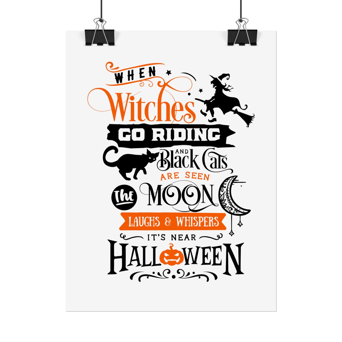 When Witches Rolled Poster | Mystical Wall Art Decor