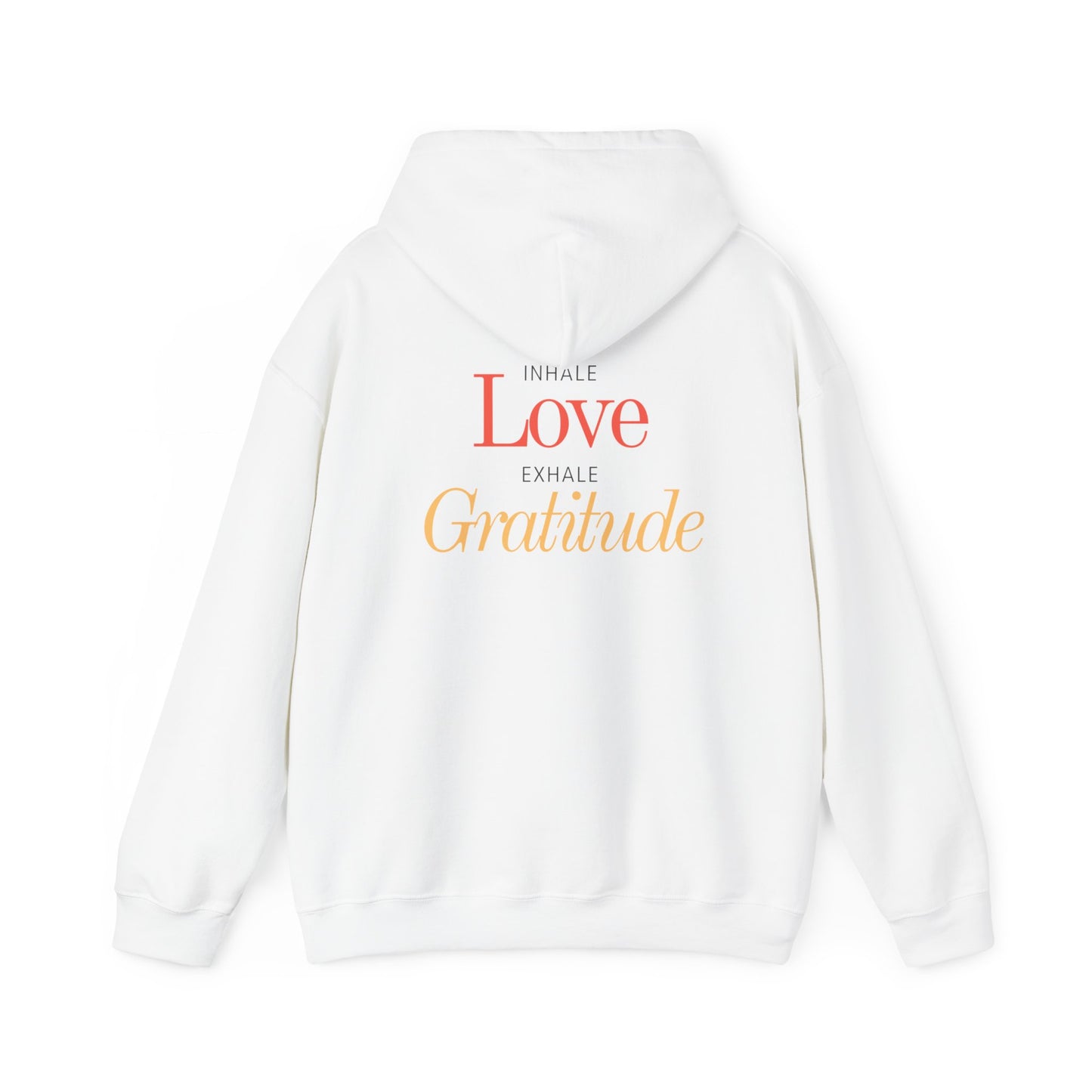 Inhale Love, Exhale Gratitude Unisex Heavy Blend™ Hooded Sweatshirt