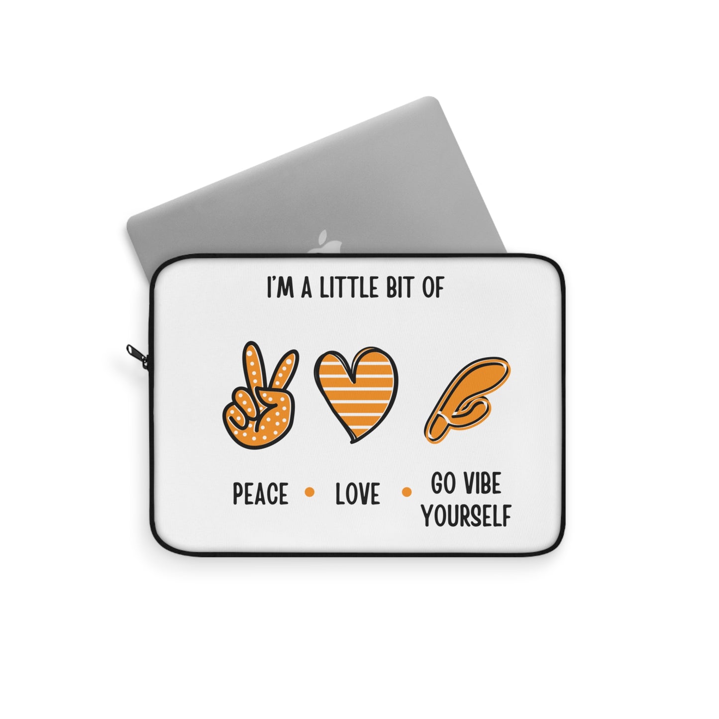 Peace, love, go vibe yourself Laptop Sleeve