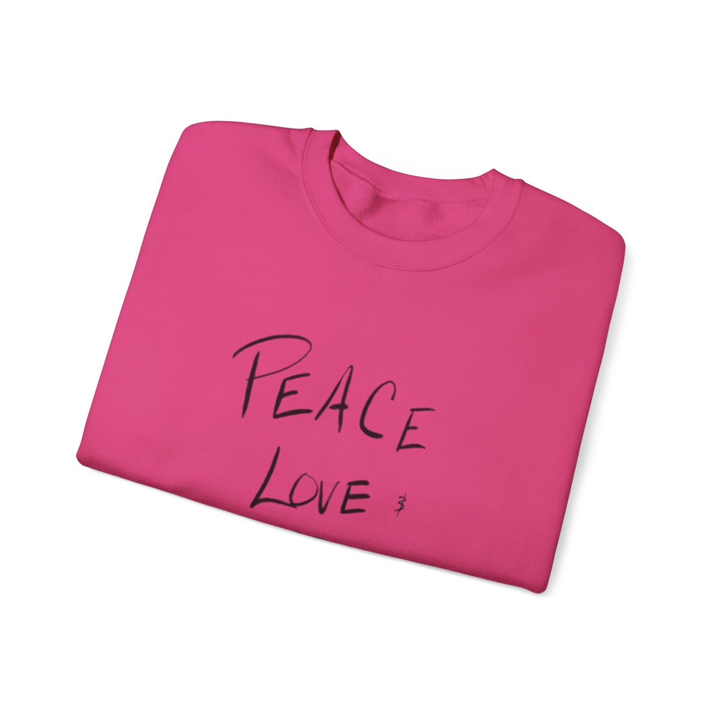 Peace, love, go vibe yourself Unisex Heavy Blend™ Crewneck Sweatshirt