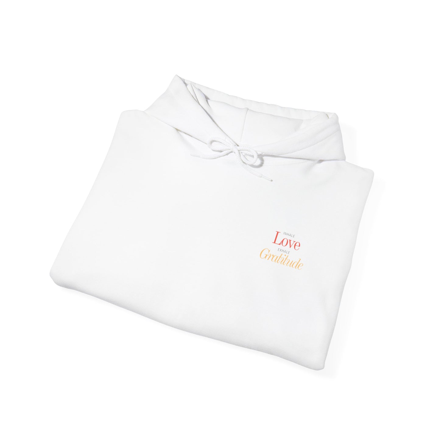 Inhale Love, Exhale Gratitude Unisex Heavy Blend™ Hooded Sweatshirt