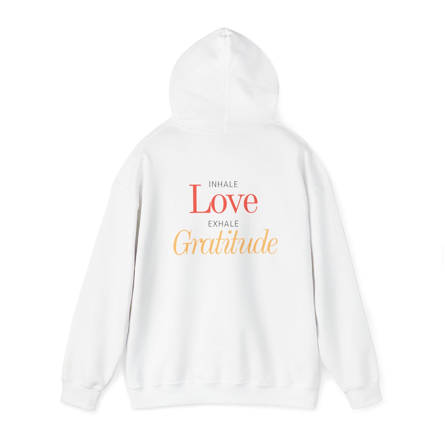 Inhale Love, Exhale Gratitude Unisex Heavy Blend™ Hooded Sweatshirt