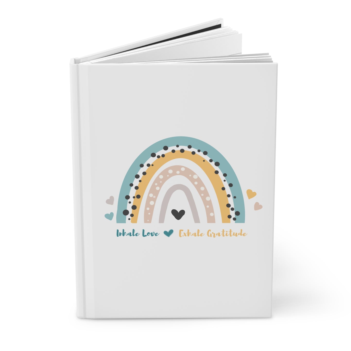 Inhale love, exhale gratitude Hardcover Journal Matte