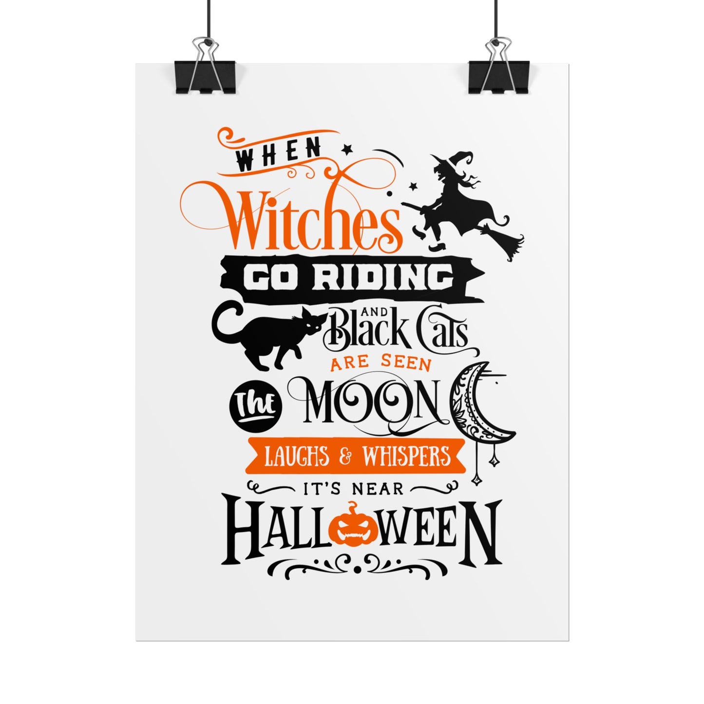 When Witches Rolled Poster | Mystical Wall Art Decor