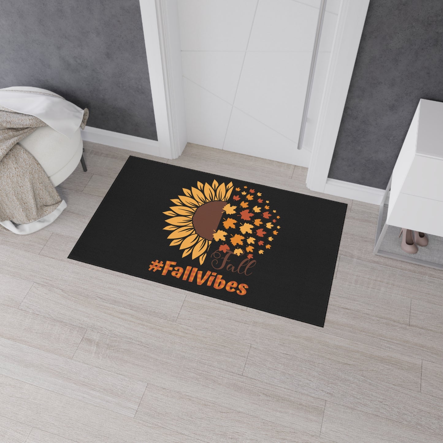 Fall Vibes Heavy Duty Floor Mat | Durable & Stylish Autumn Entryway Decor