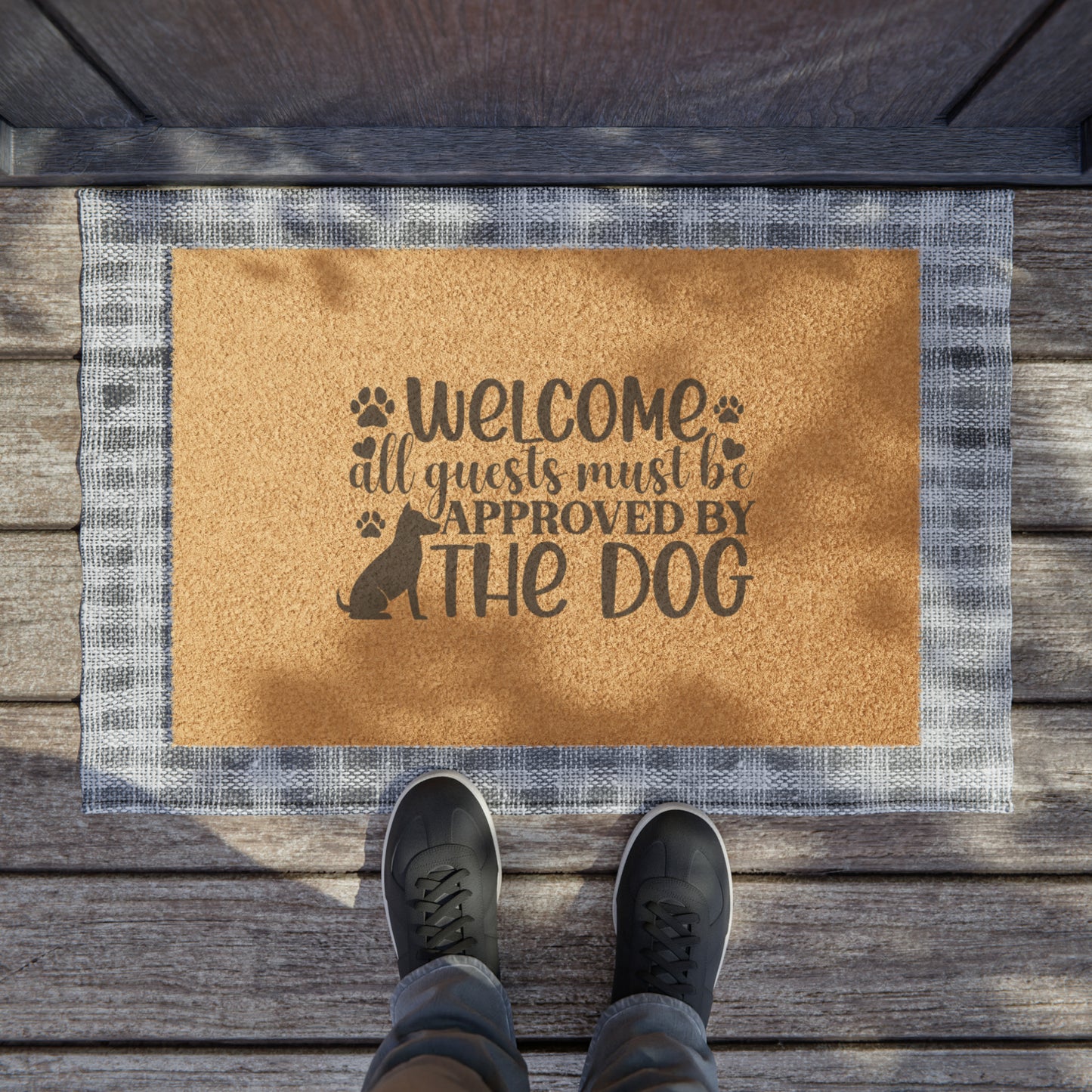 Welcome Guests Must Be Approved By The Dog Doormat