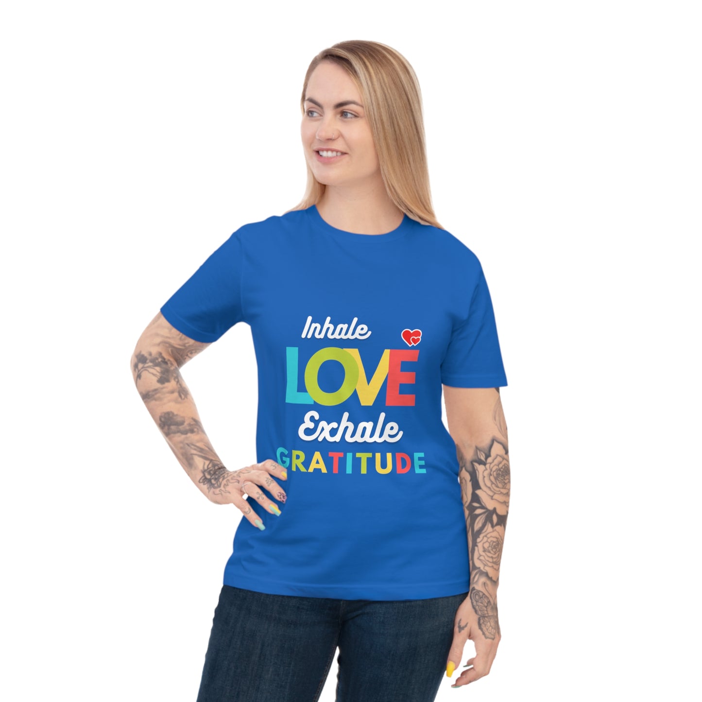 Inhale Love, Exhale Gratitude Unisex Classic Jersey T-shirt