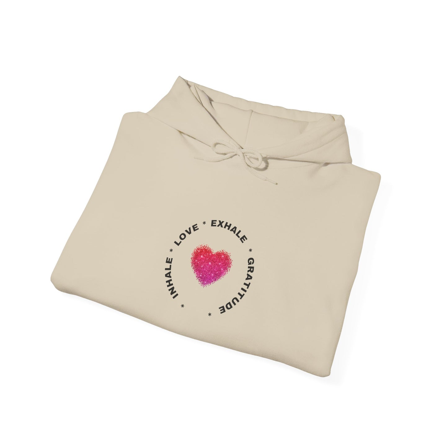 Inhale Love, Exhale Gratitude Unisex Heavy Blend™ Hooded Sweatshirt