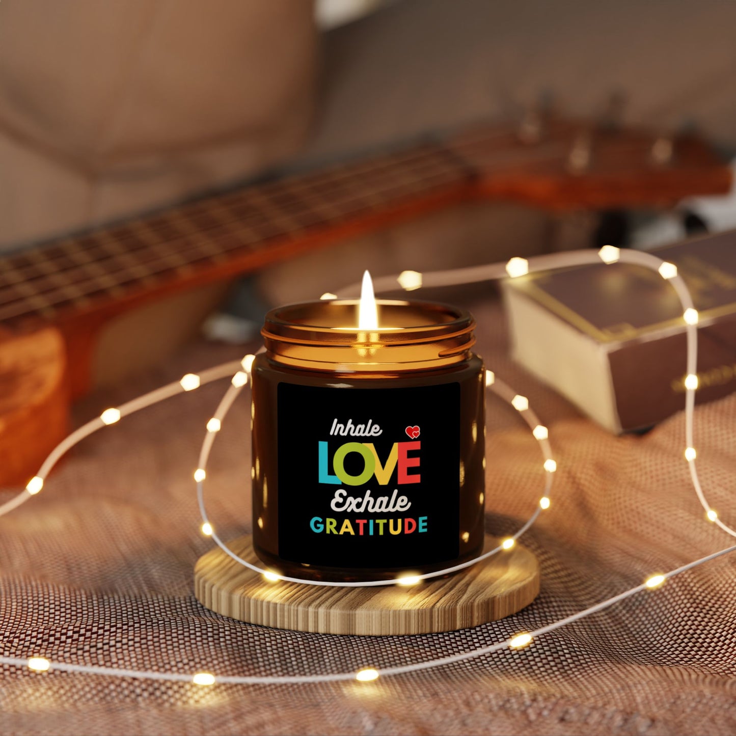 Inhale Love, Exhale Gratitude Aromatherapy in Amber Jar