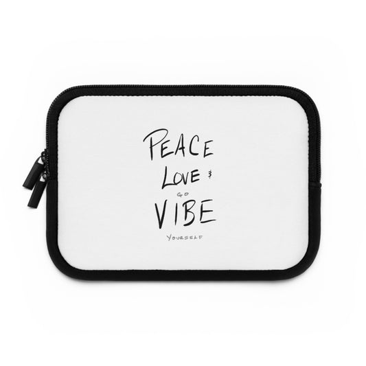 Peace, Love, Go vibe yourself Laptop Sleeve