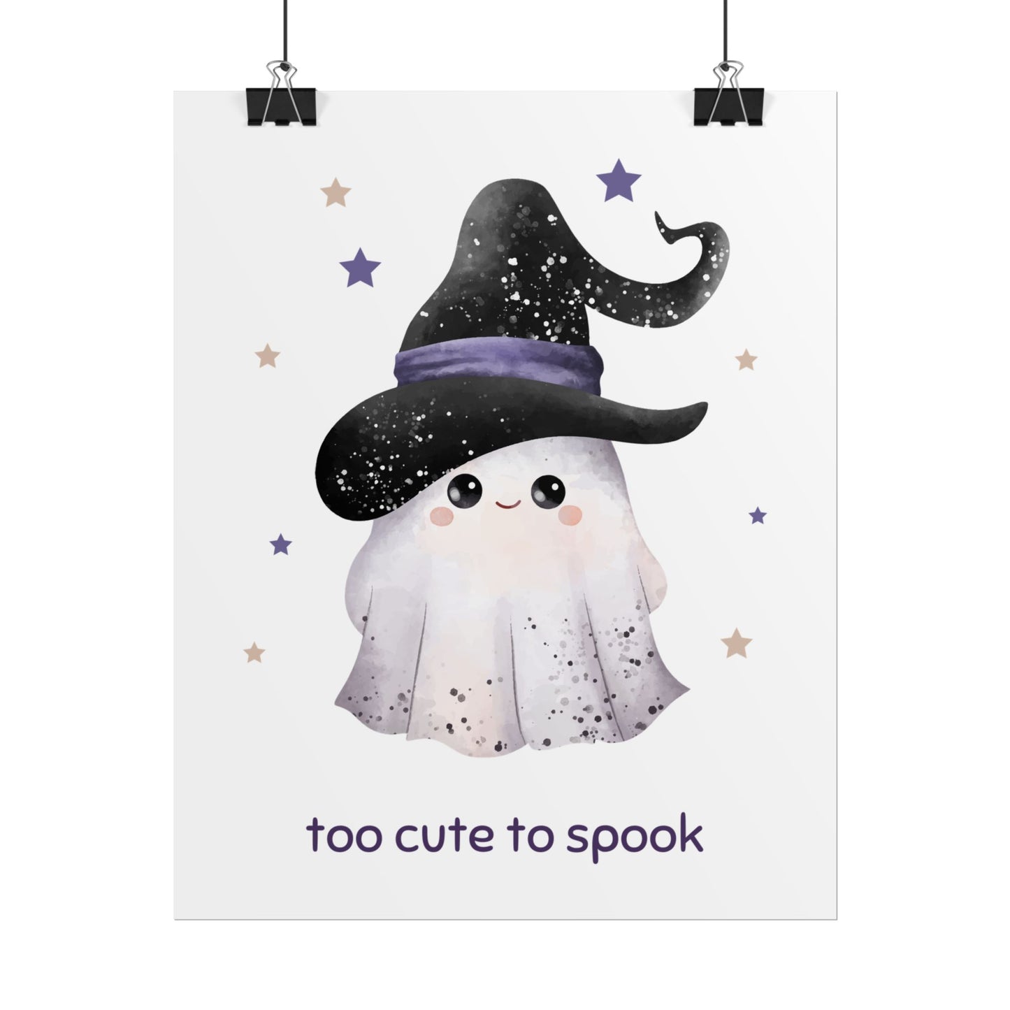 Too Cute to Spook Holding Hands Rolled Poster | Adorable Halloween Wall Art