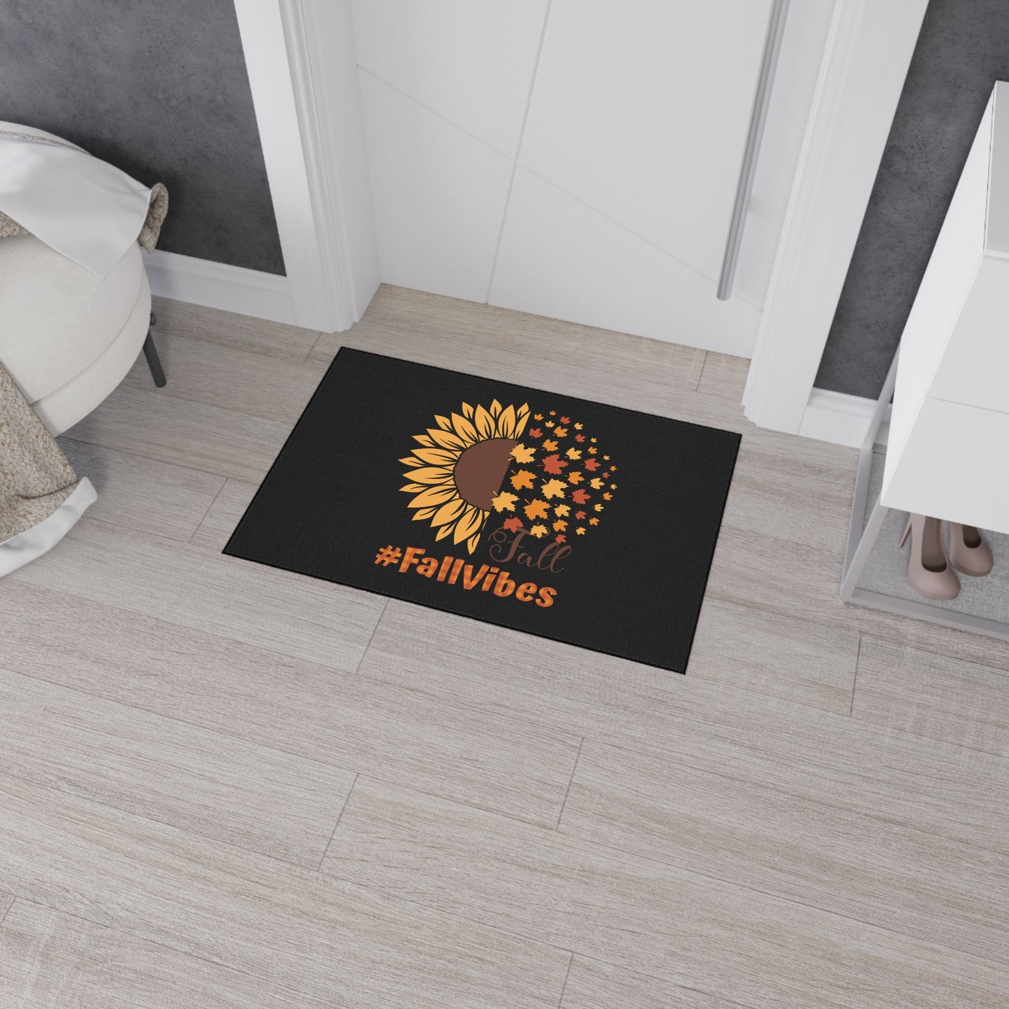 Fall Vibes Heavy Duty Floor Mat | Durable & Stylish Autumn Entryway Decor