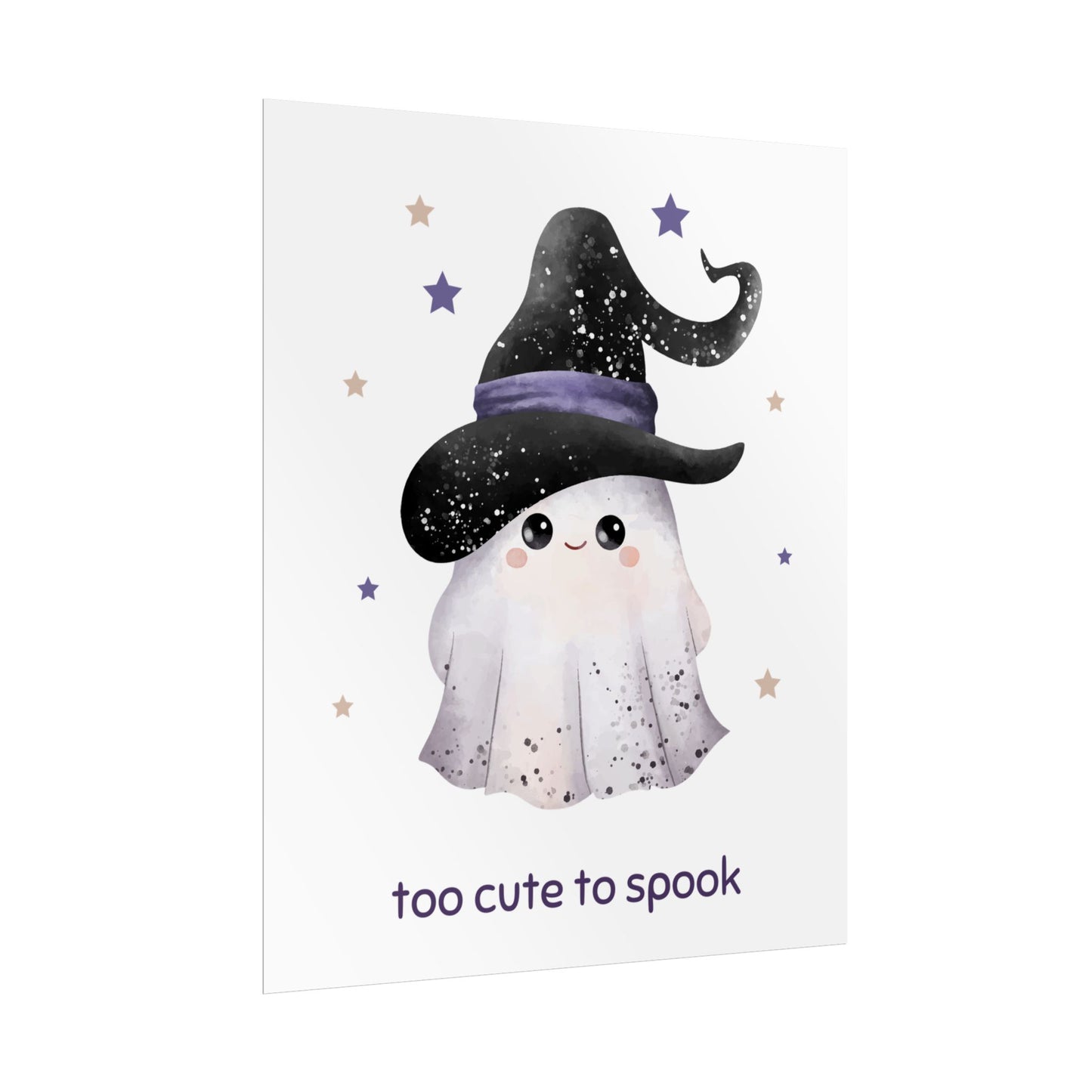 Too Cute to Spook Holding Hands Rolled Poster | Adorable Halloween Wall Art