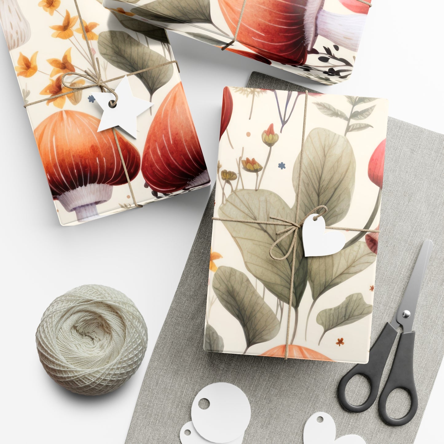 Mushroom Forest Gift Wrap Papers