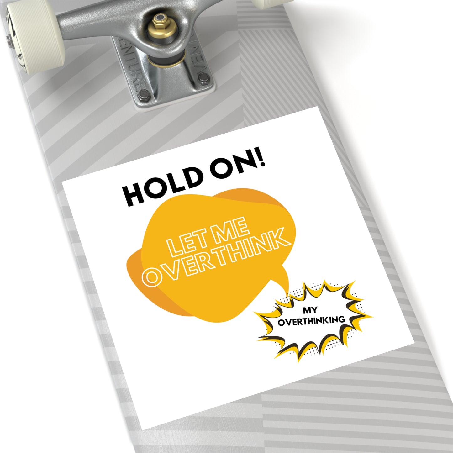 Hold on! Square Stickers, Indoor\Outdoor