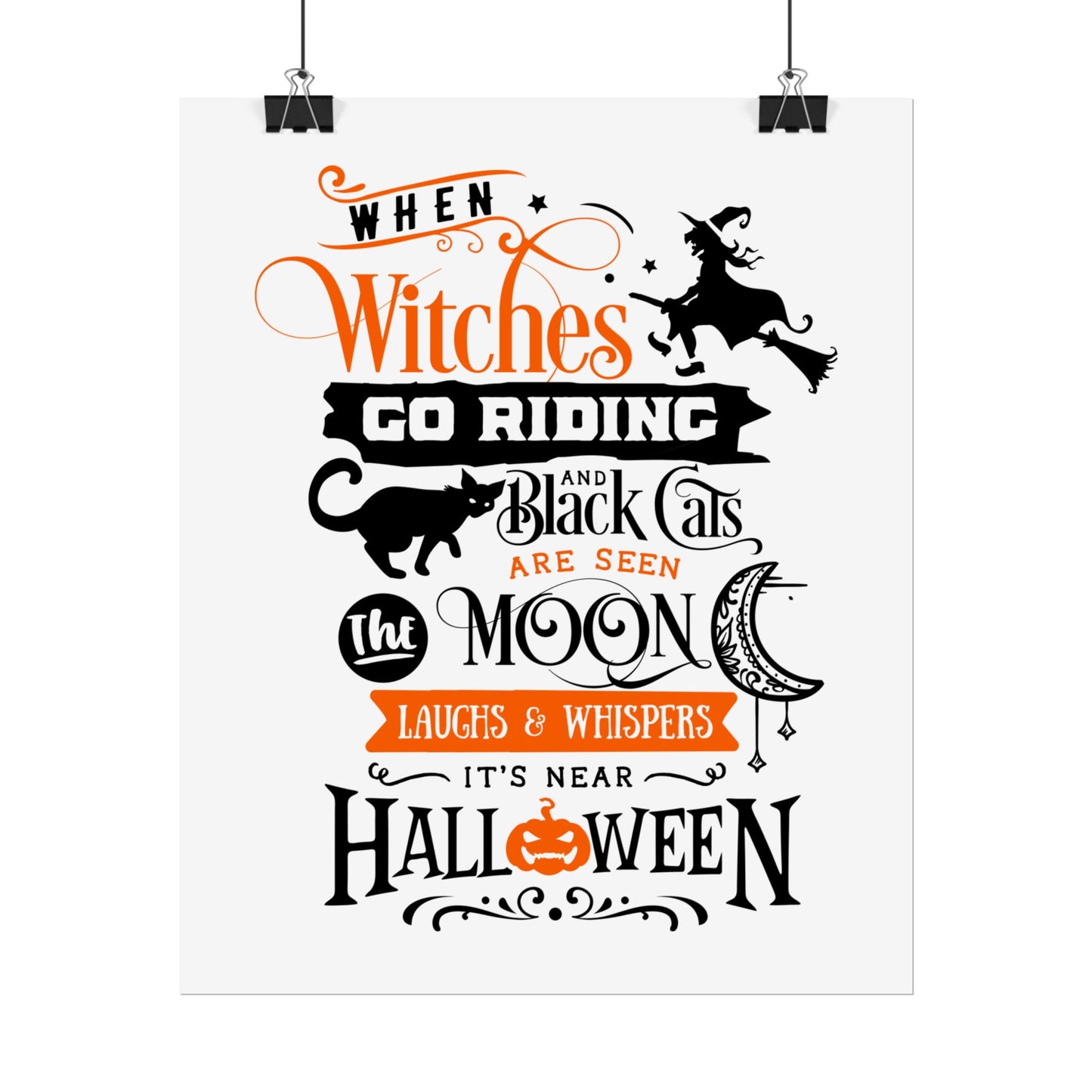 When Witches Rolled Poster | Mystical Wall Art Decor