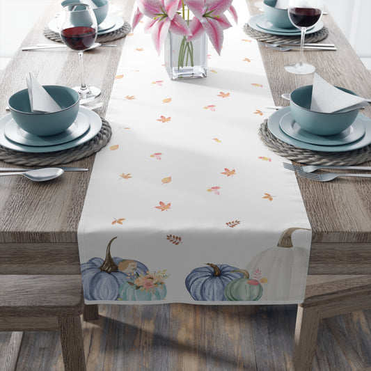 Pumpkin Table Runner | 100% Cotton Fall-Themed Table Decor