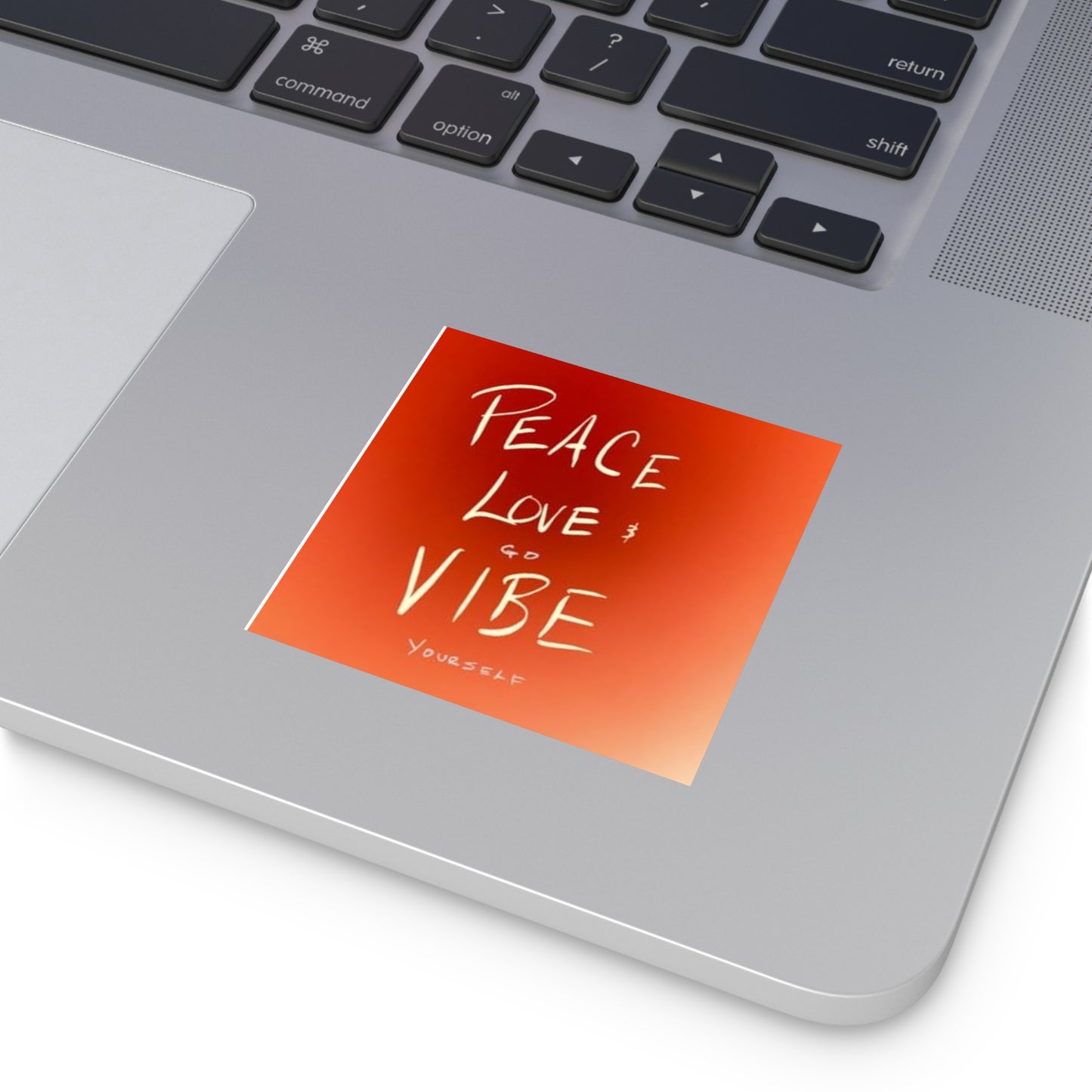 Peace, love, go vibe yourself Square Stickers, Indoor\Outdoor