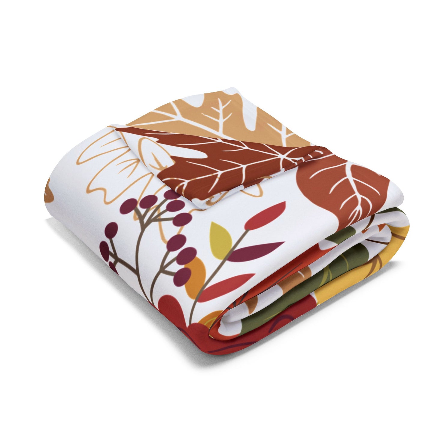 Fall Design Arctic Fleece Blanket | Cozy Autumn-Themed Throw