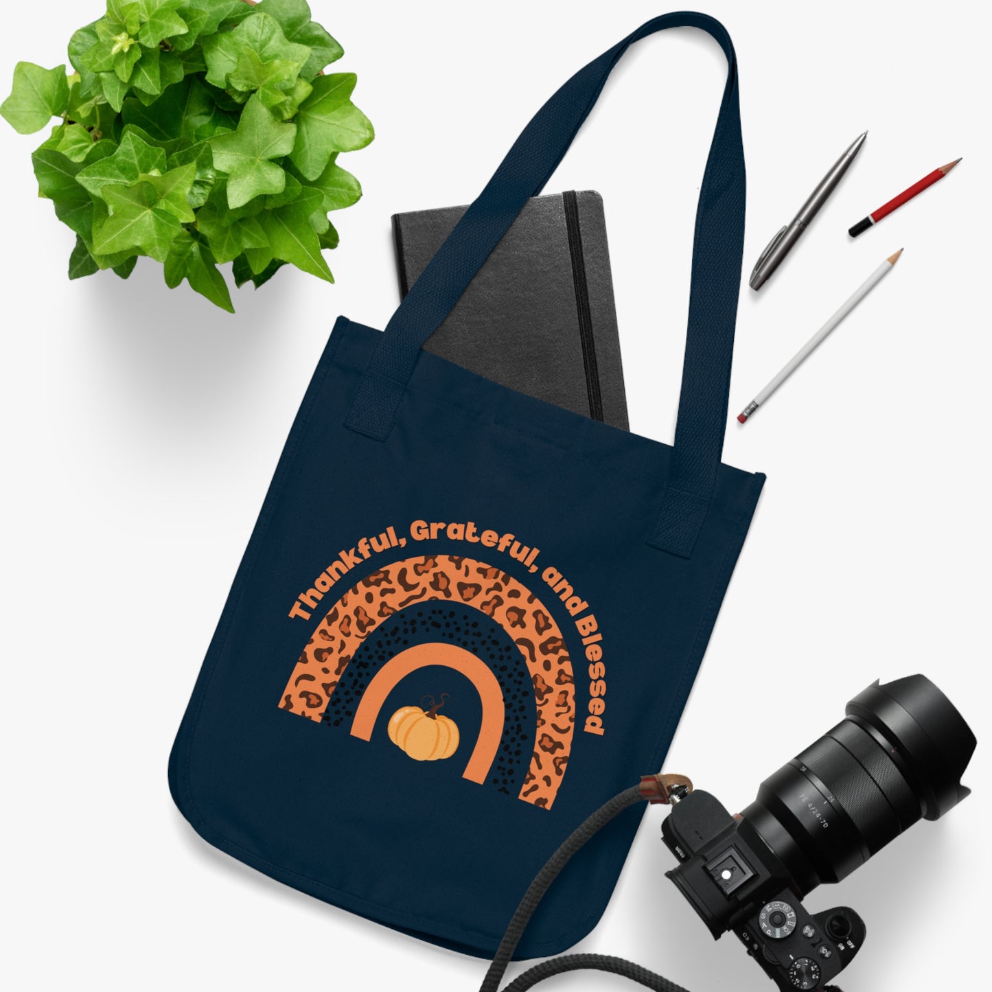 Thanksgiving Organic Canvas Tote Bag