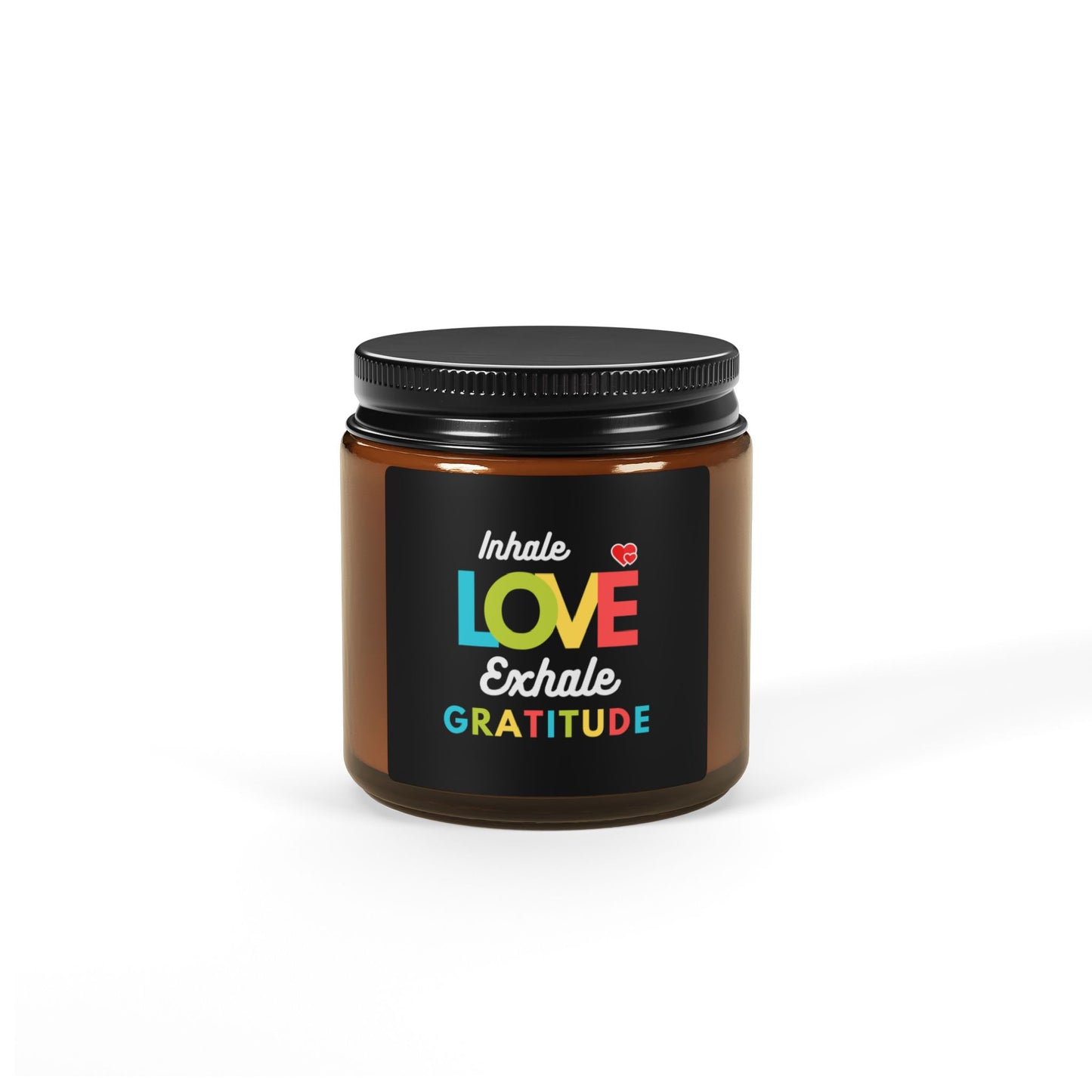 Inhale Love, Exhale Gratitude Aromatherapy in Amber Jar