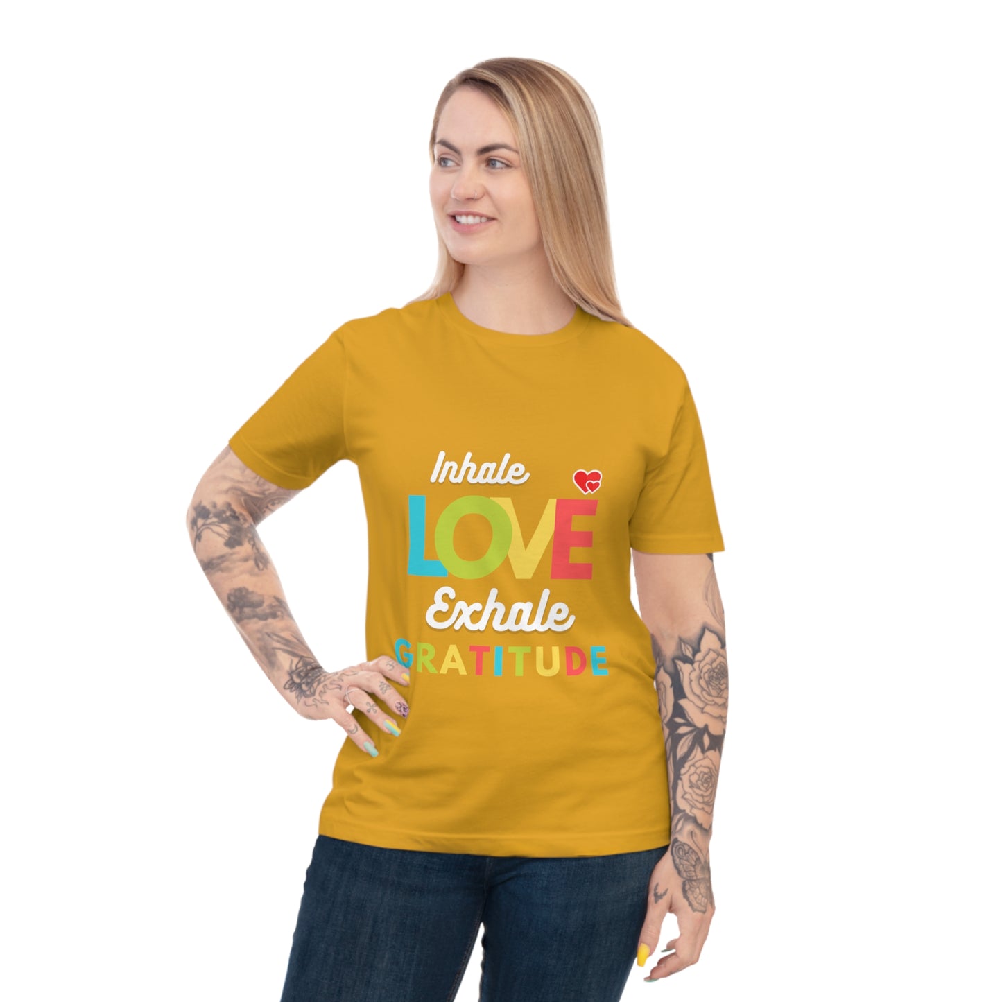 Inhale Love, Exhale Gratitude Unisex Classic Jersey T-shirt