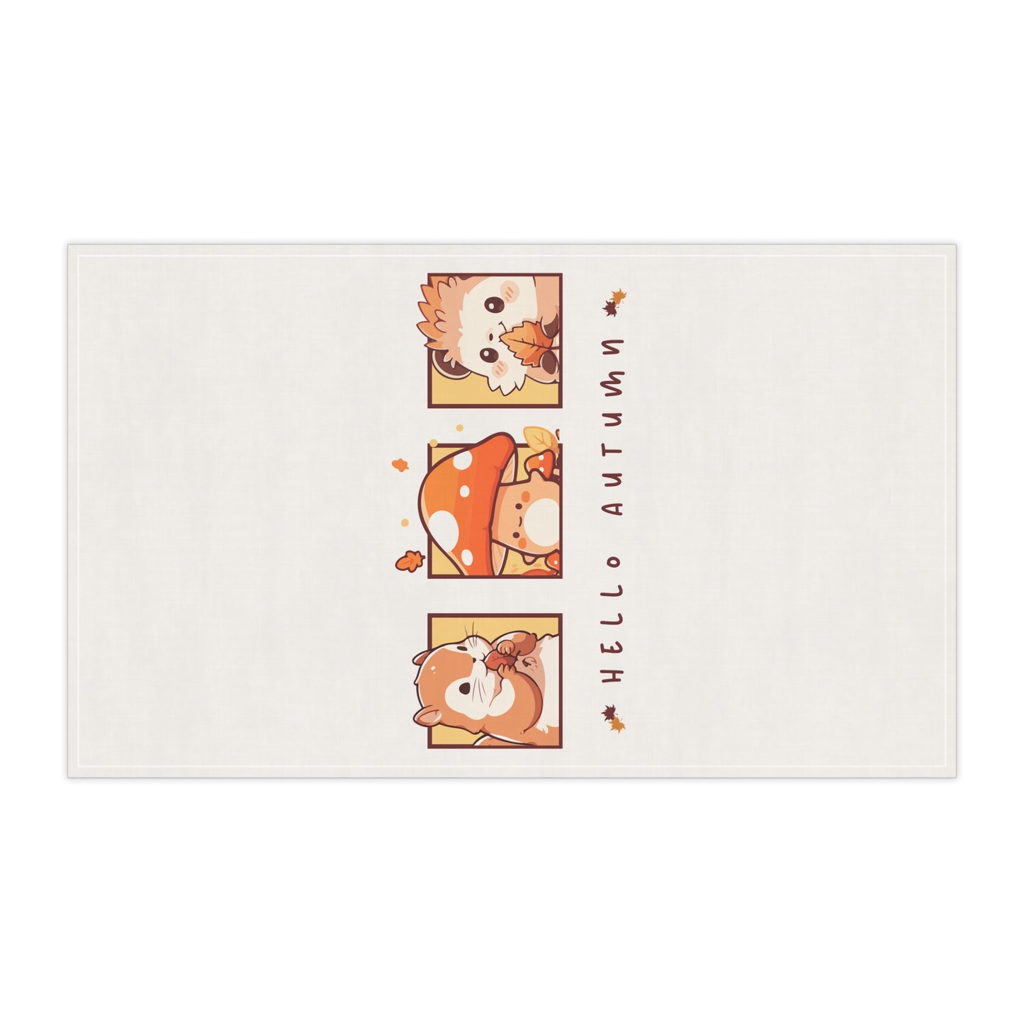 Hello Autumn Tea Towels | 100% Cotton Fall-Themed Kitchen Towels