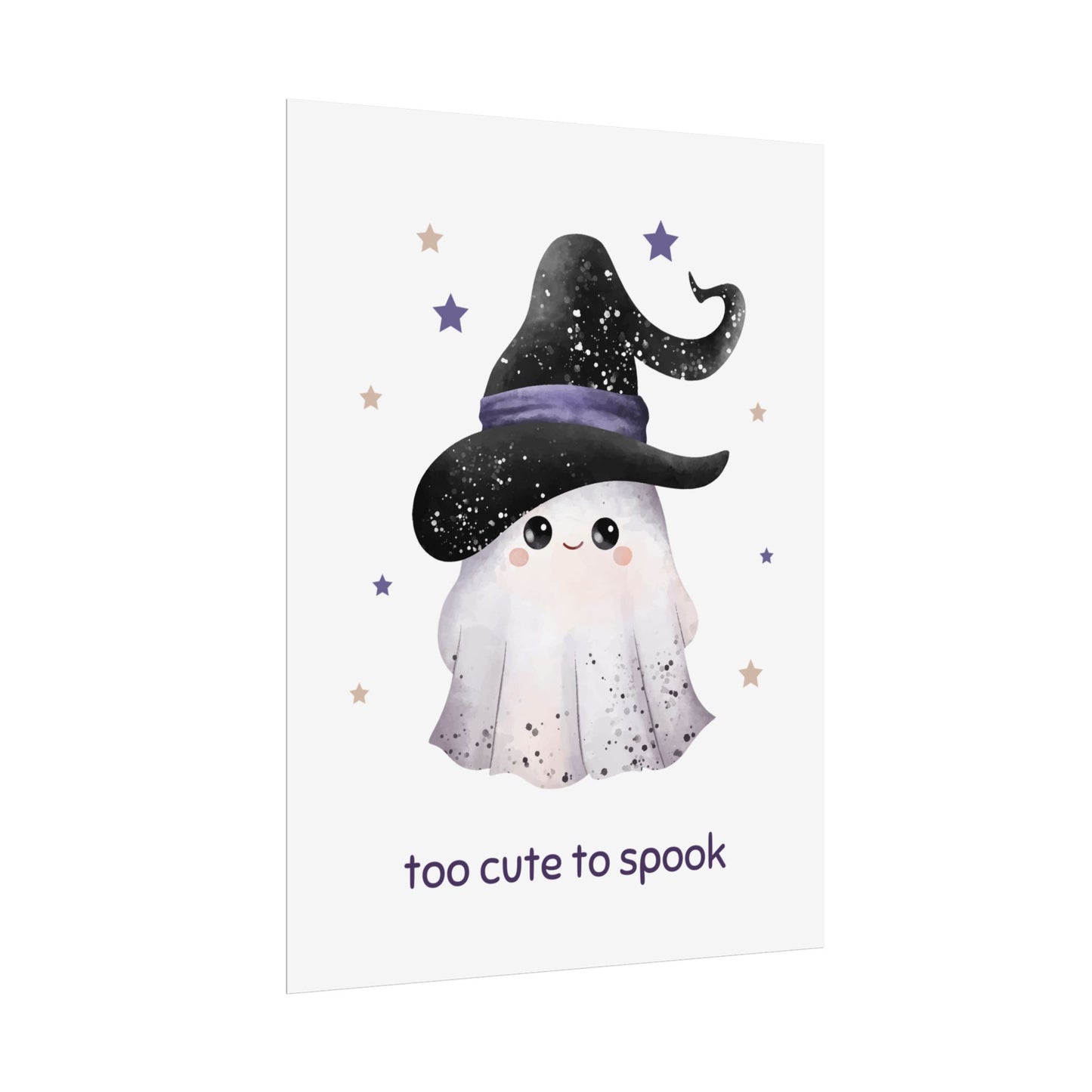 Too Cute to Spook Holding Hands Rolled Poster | Adorable Halloween Wall Art