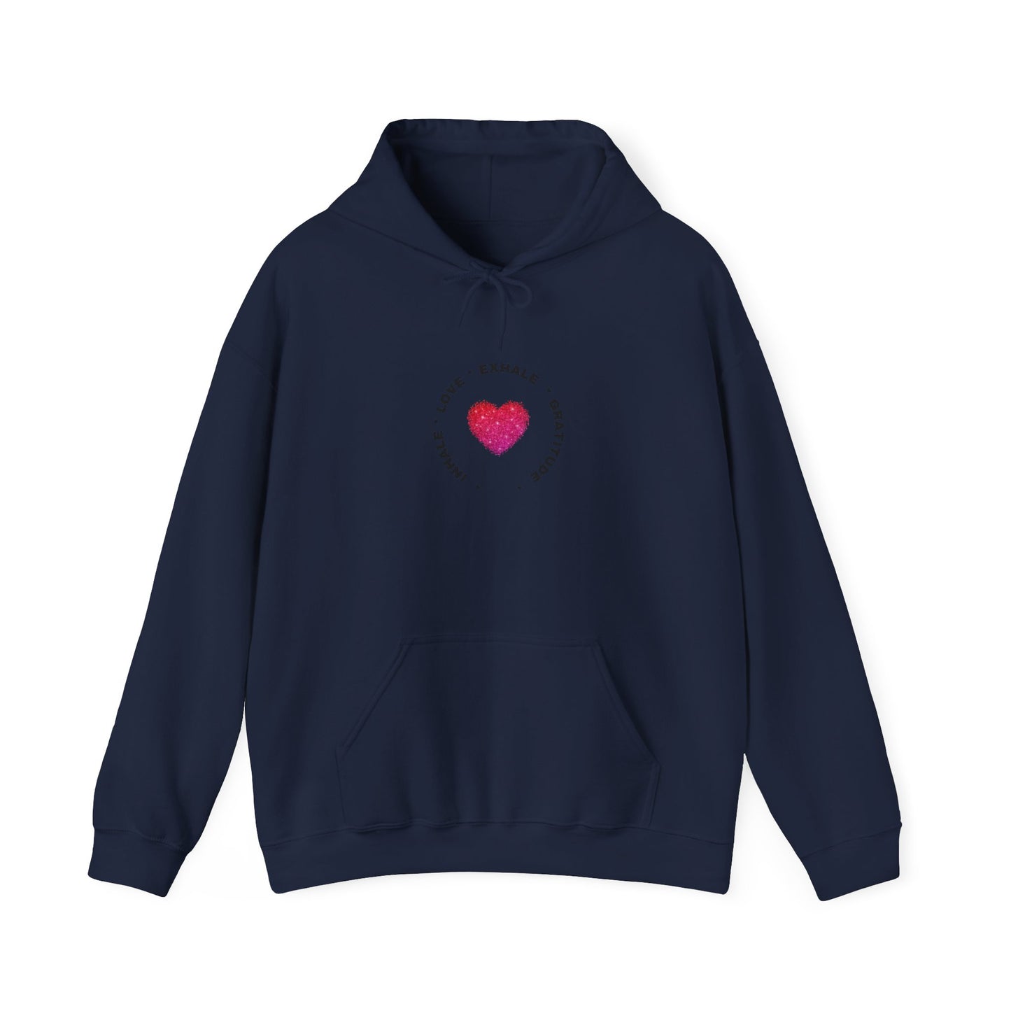 Inhale Love, Exhale Gratitude Unisex Heavy Blend™ Hooded Sweatshirt