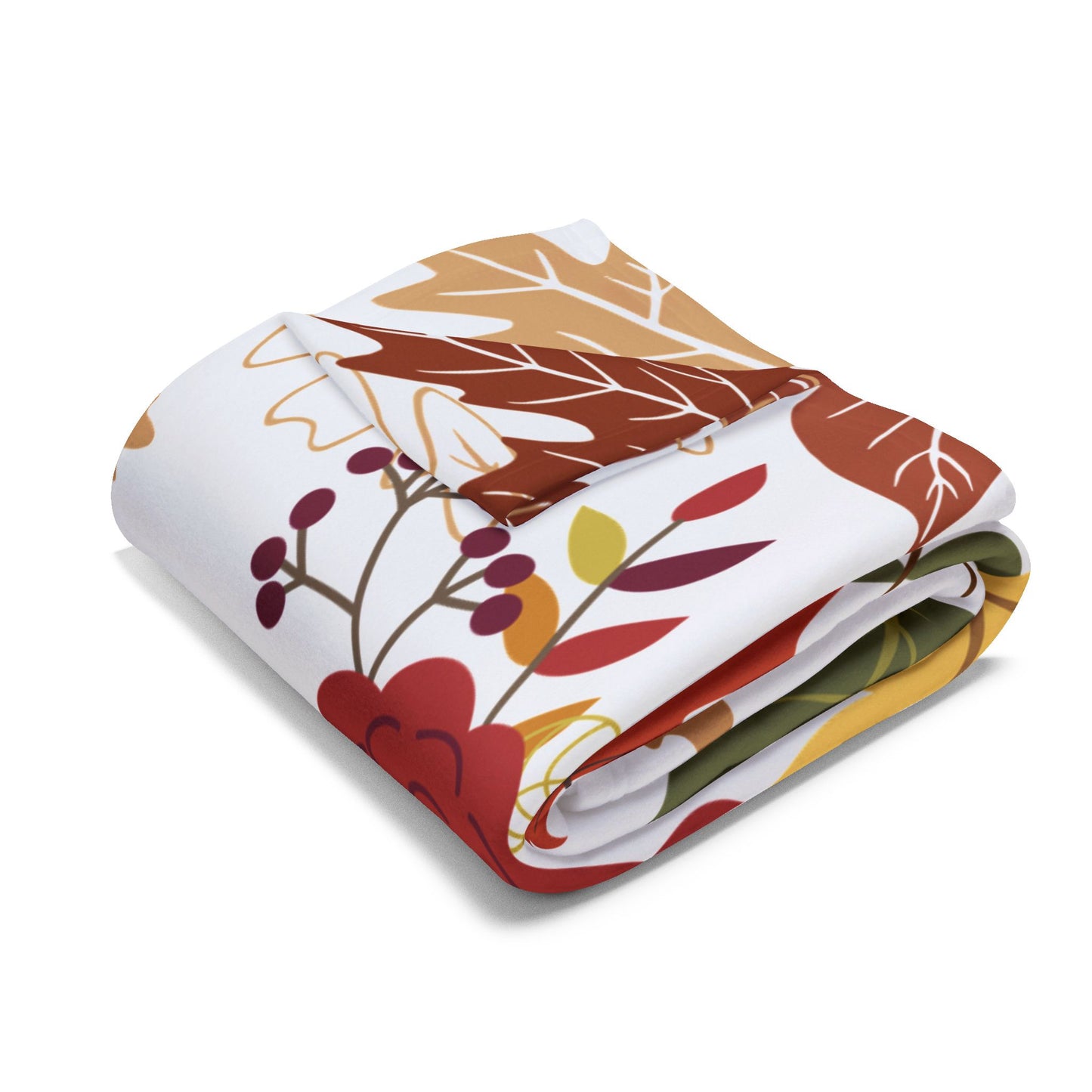 Fall Design Arctic Fleece Blanket | Cozy Autumn-Themed Throw