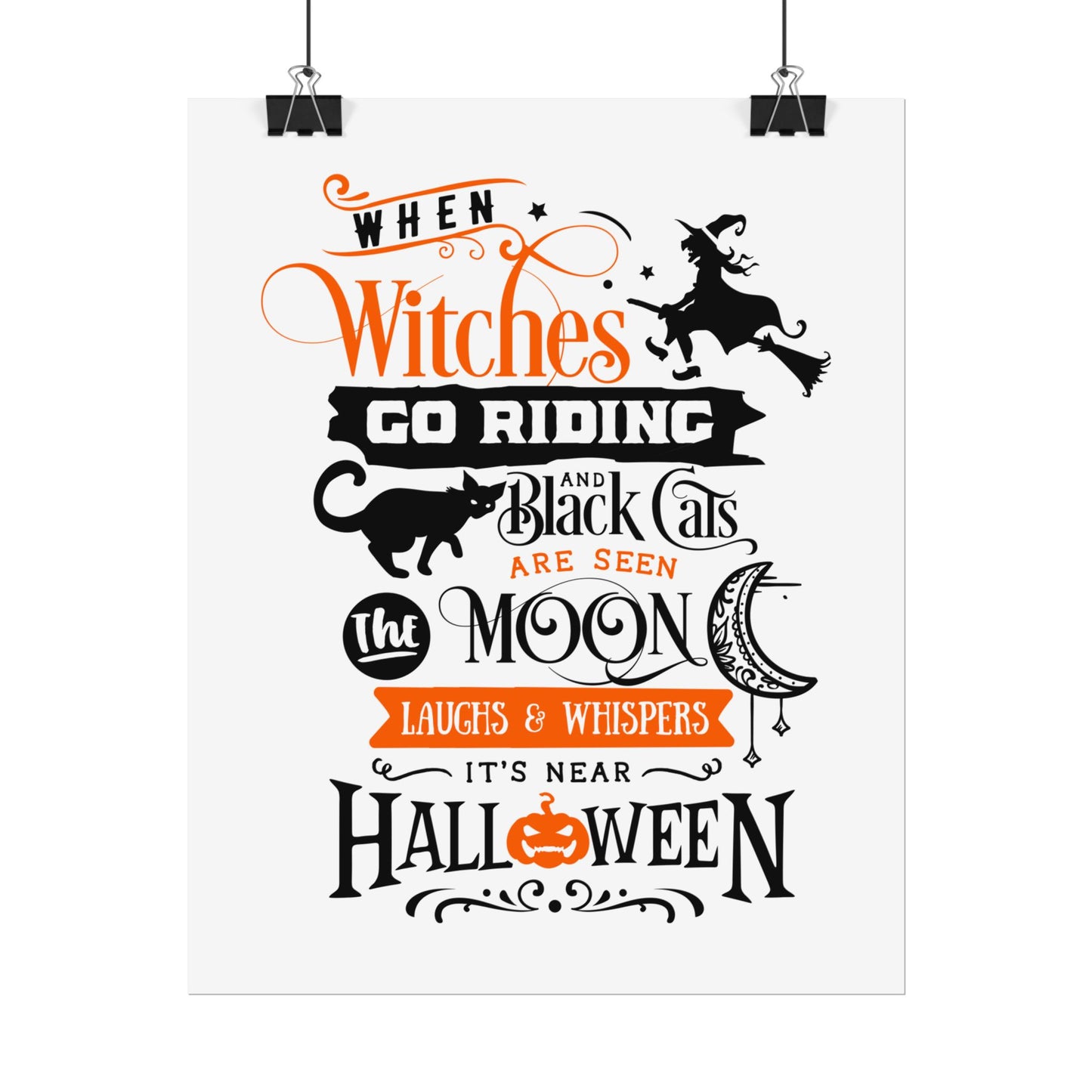 When Witches Rolled Poster | Mystical Wall Art Decor