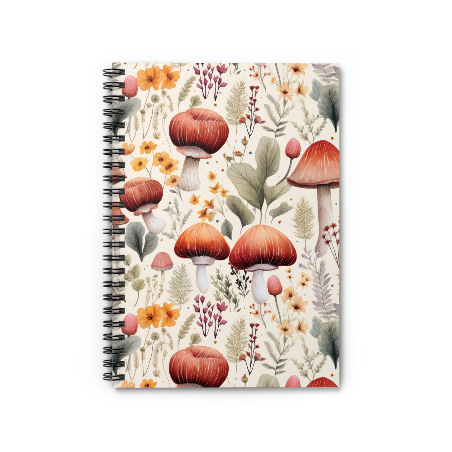 Mushroom Forest Spiral Notebook - Ruled Line