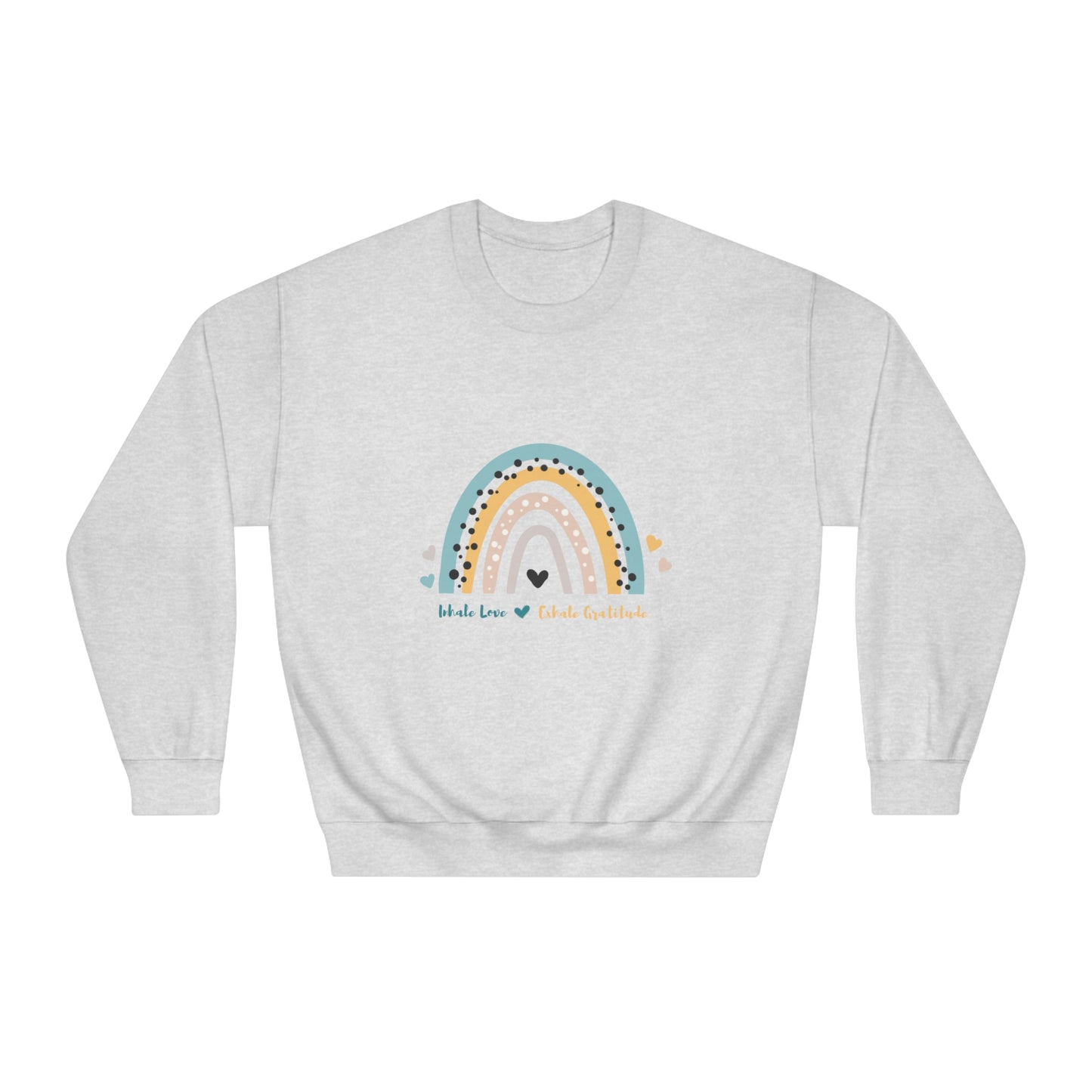 Inhale Love, Exhale Gratitude Unisex DryBlend® Crewneck Sweatshirt