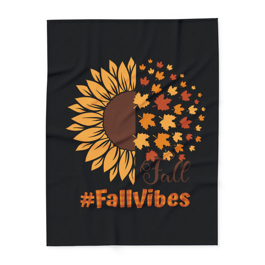 Fall Vibes Arctic Fleece Blanket | Cozy Autumn-Themed Throw