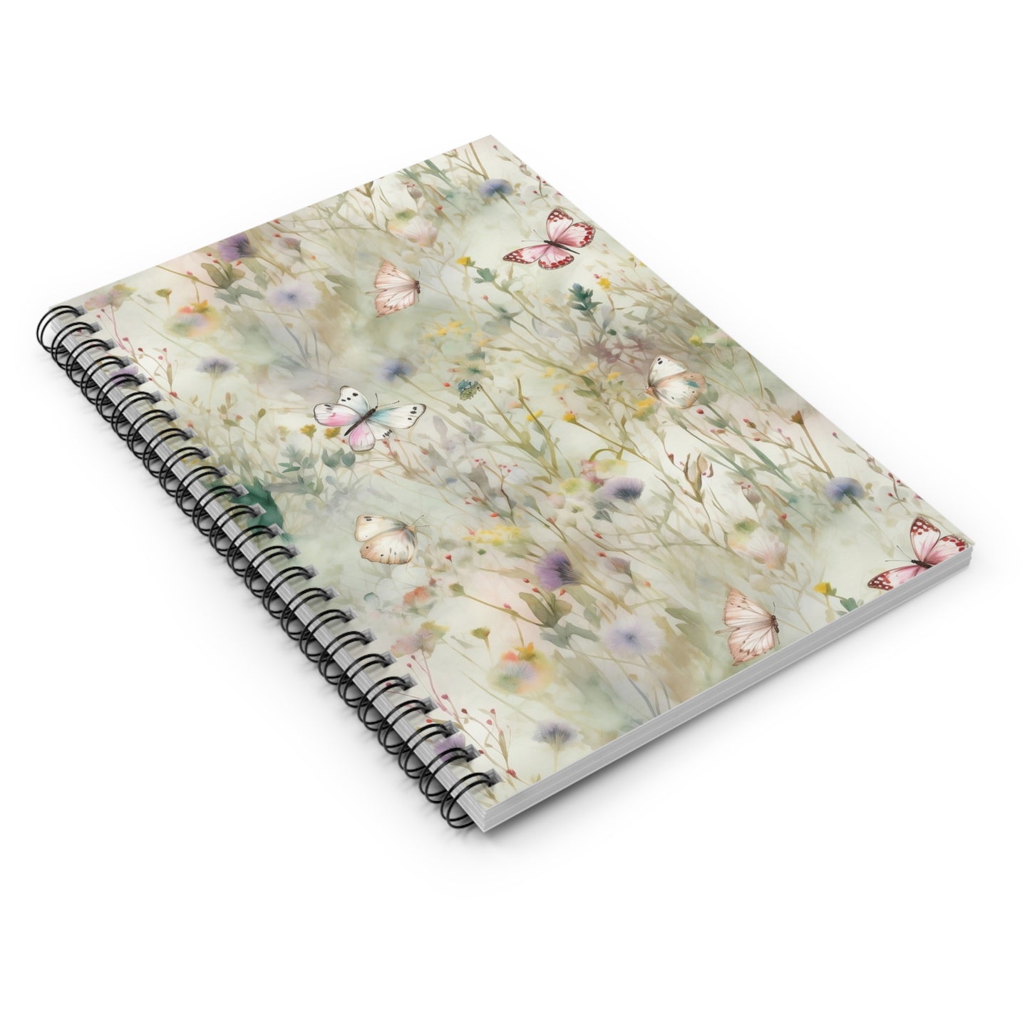 Botanical Butterflies  Spiral Notebook - Ruled Line