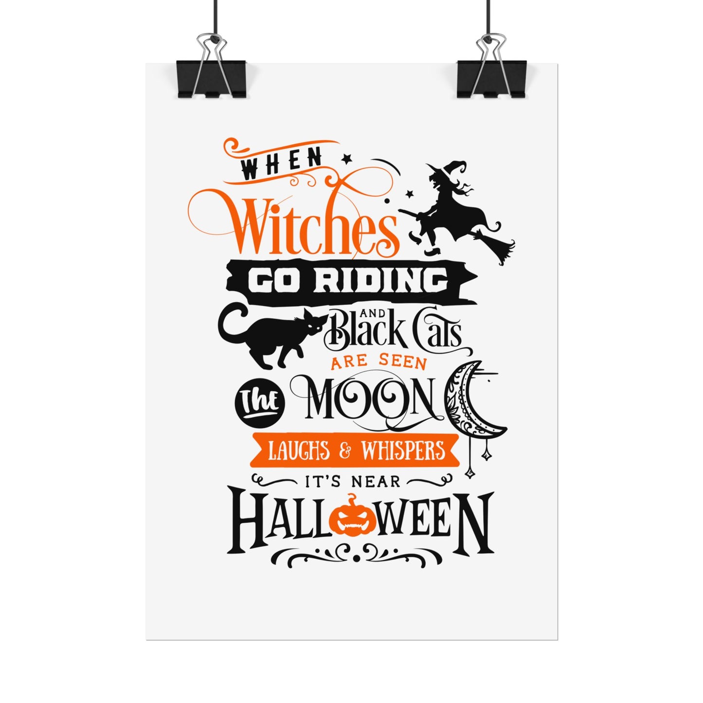 When Witches Rolled Poster | Mystical Wall Art Decor