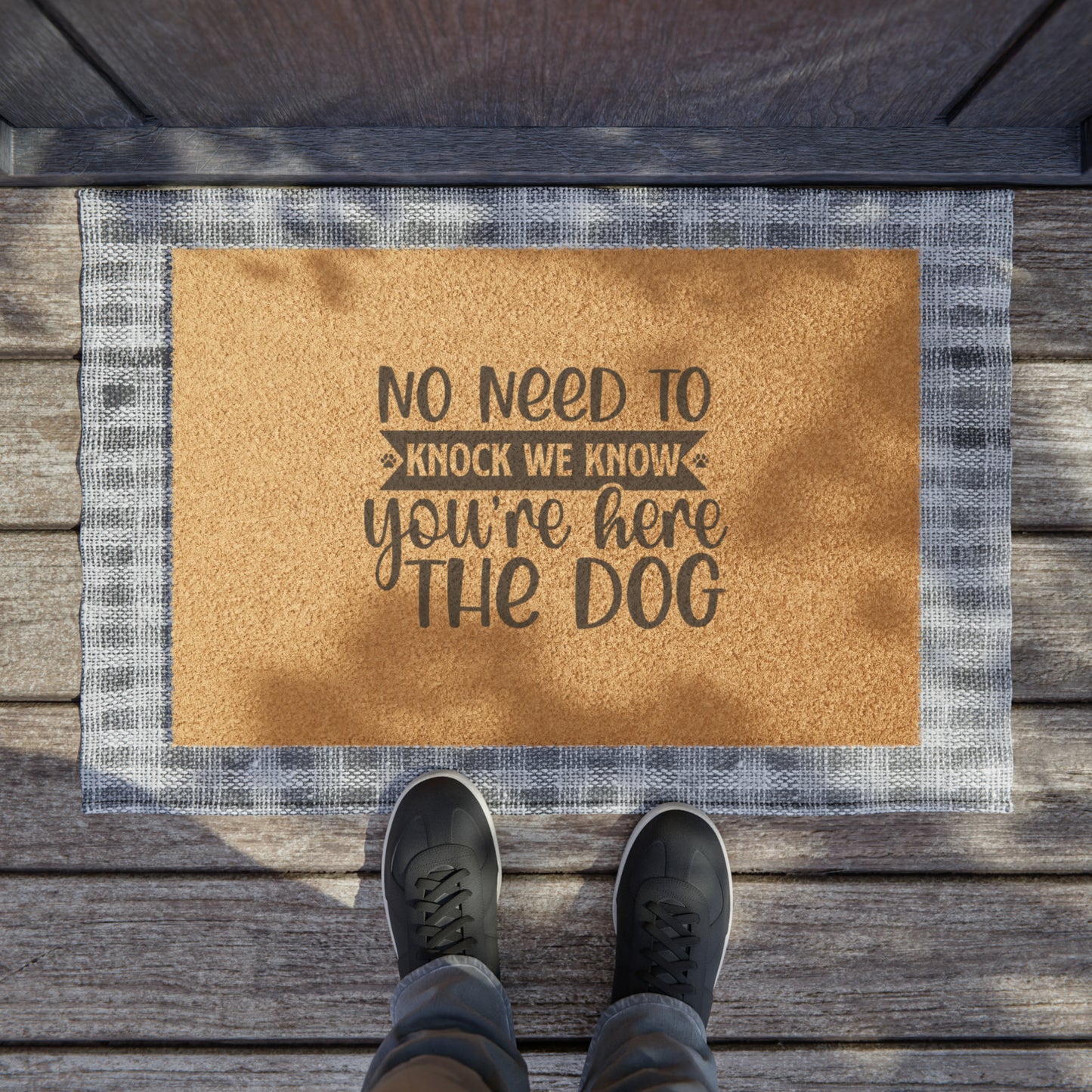 No Need To Knock  Doormat