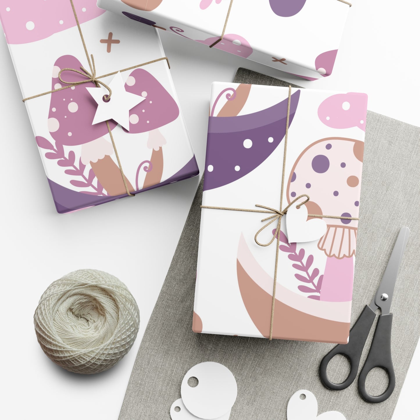 Mushroom Garden Gift Wrap Papers