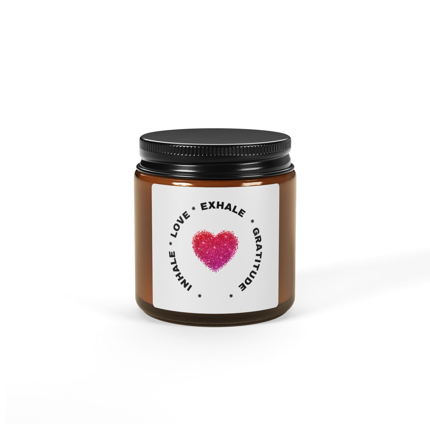 Inhale Love, Exhale Gratitude Aromatherapy in Amber Jar