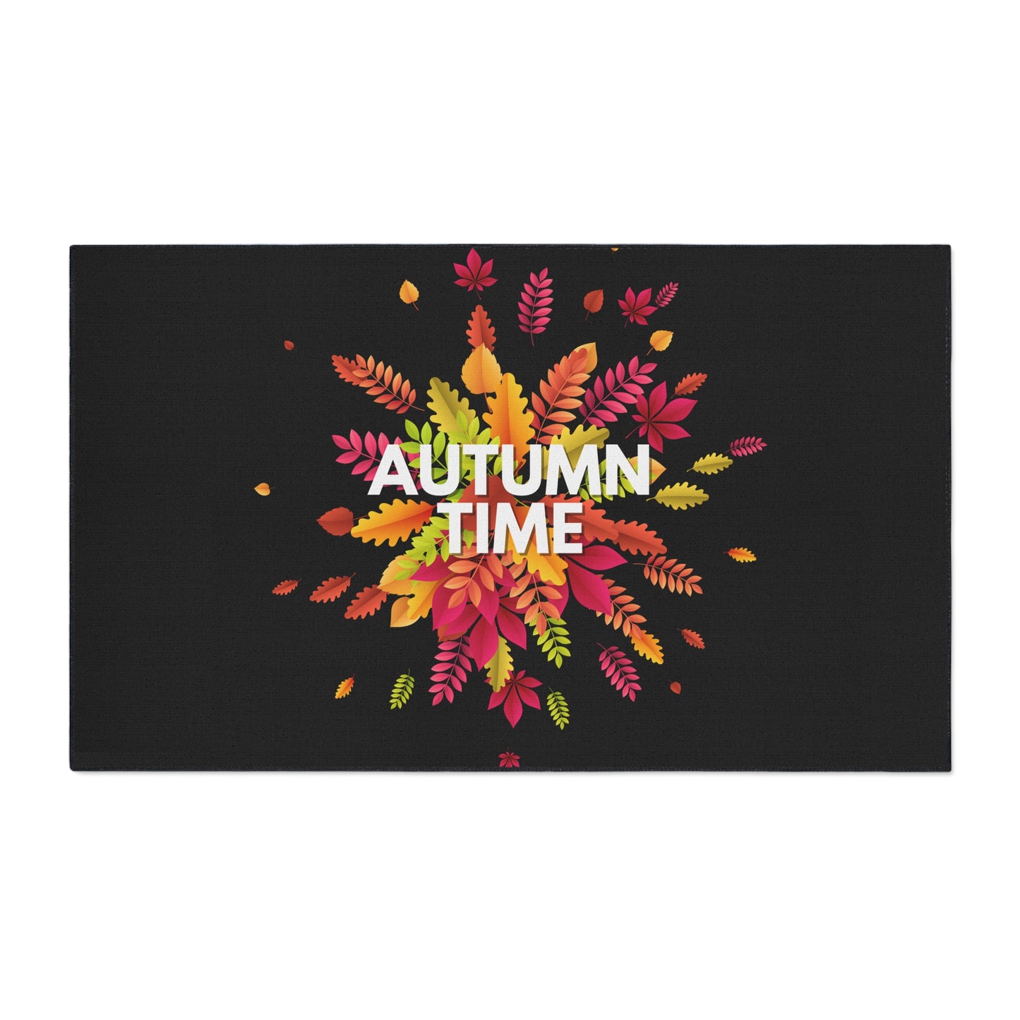 Autumn Time Heavy Duty Floor Mat | Durable Fall-Themed Entryway Decor