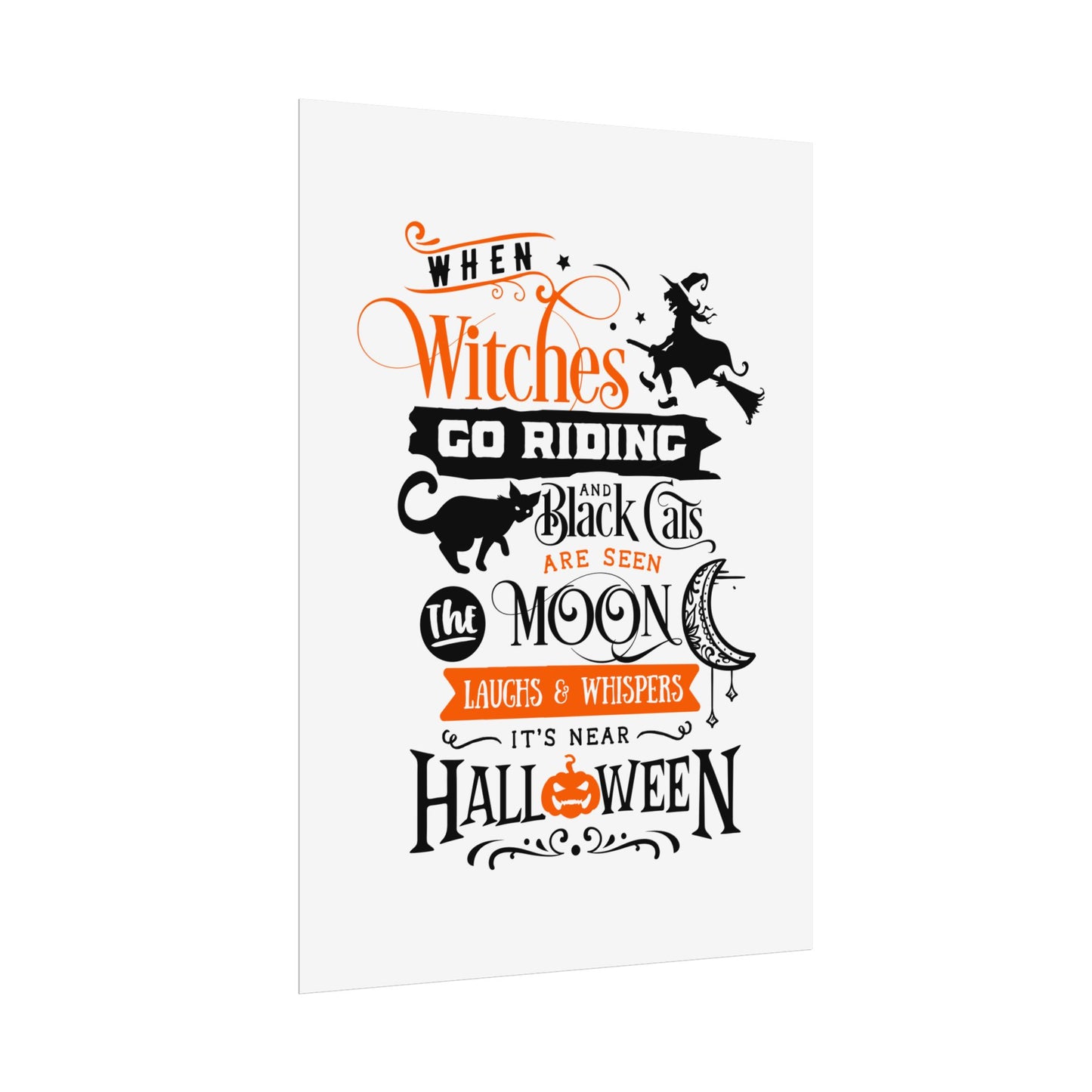 When Witches Rolled Poster | Mystical Wall Art Decor