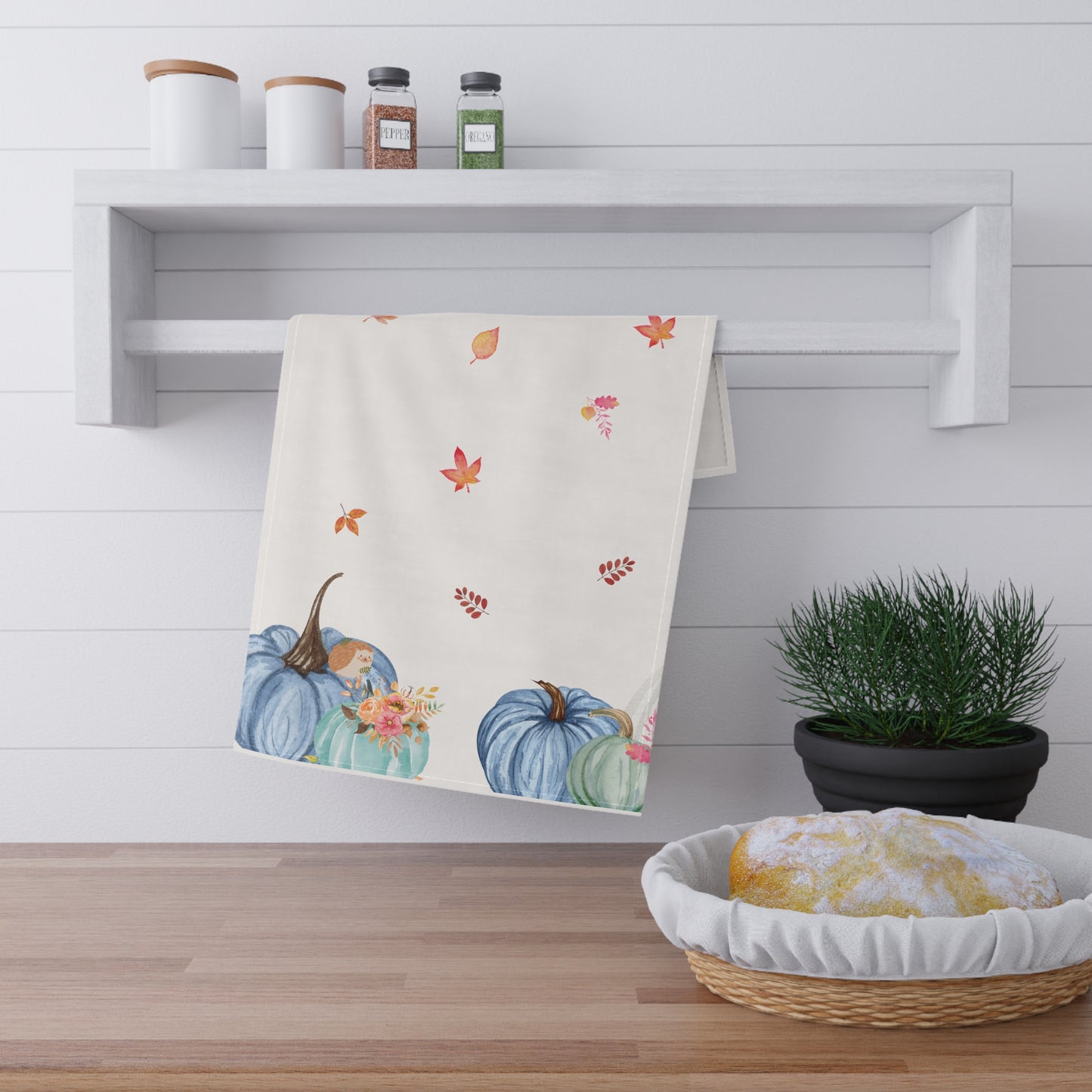 Pumpkin Tea Towels | 100% Cotton Fall-Themed Kitchen Towels